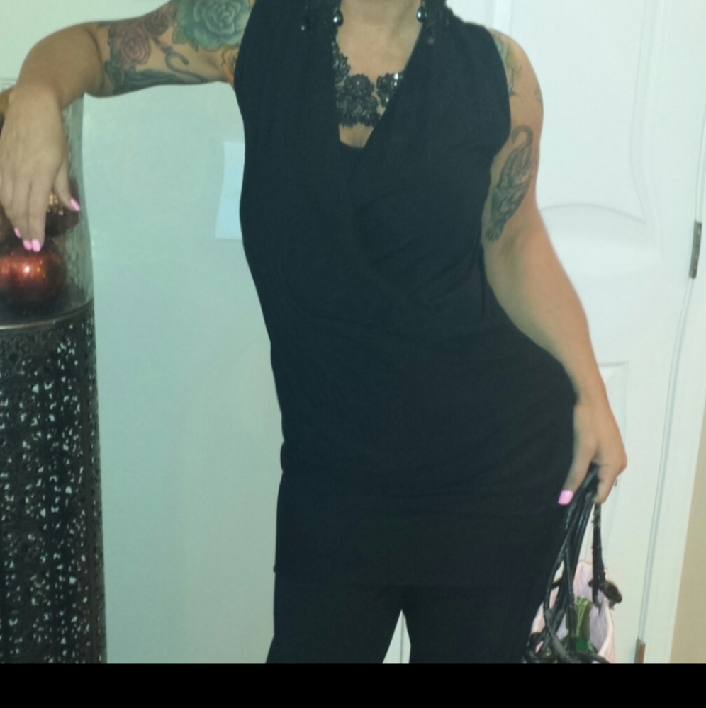 Bryn Walker Black Bamboo Cotton Top/Dress